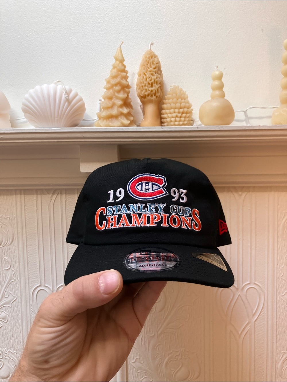 New Era Black Montreal Canadiens 1993 Stanley Cup Champions Cap